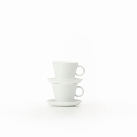 twin cup (coffee dripper + cup and saucer)