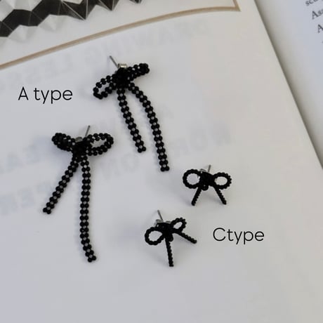 noir ribbon pierce series