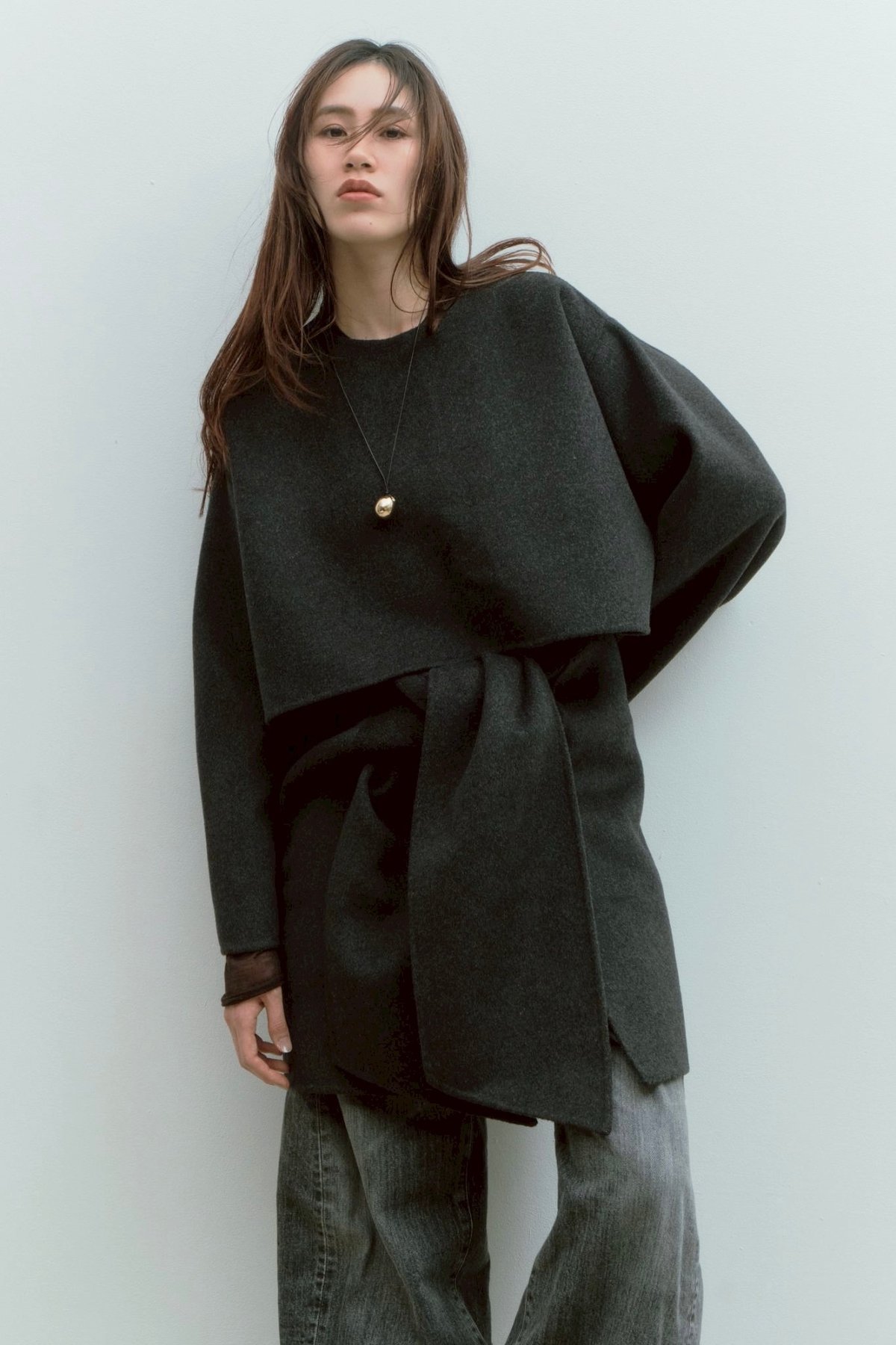 wool river poncho | decollte_accessory
