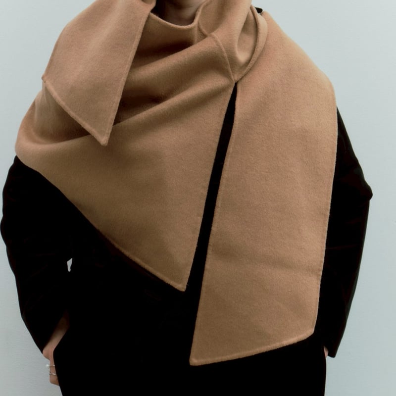 デコルテアクセサリー ストール アイボリー wool river stole | decollte_accessory