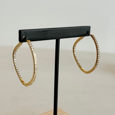 double bijou hoop pierce