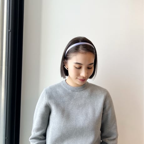 simple satin head band【細】
