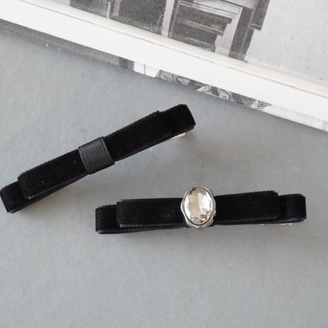 velvet mini ribbon clip