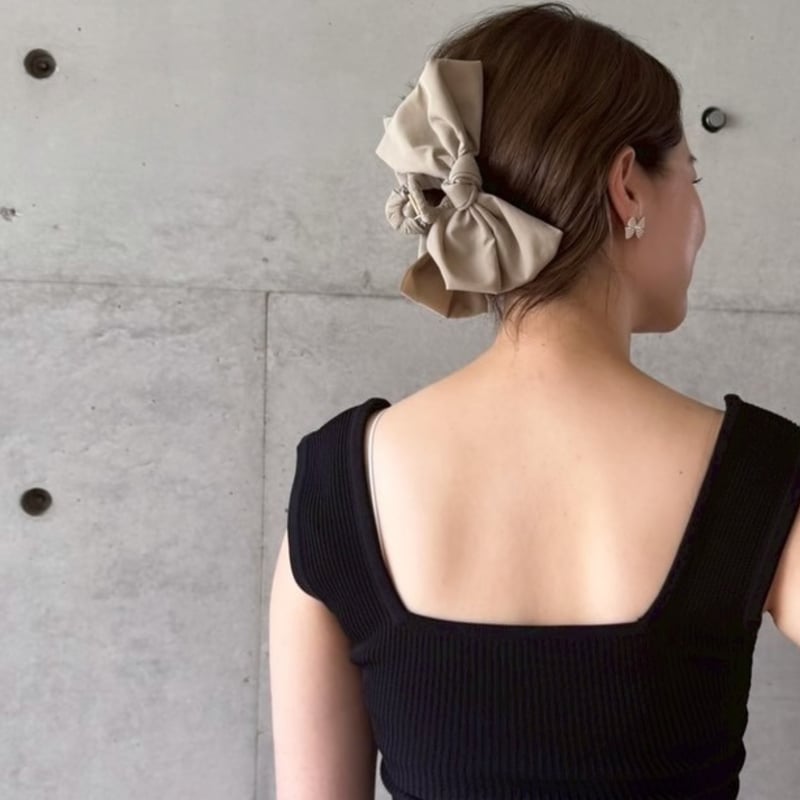 big crisp ribbon clip | DECOLLTE ACCESSORY