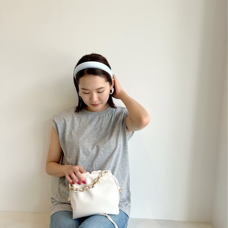 satin volume head band【太】