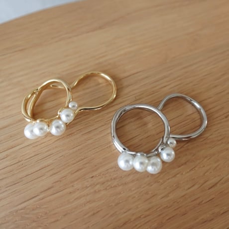 pearl double ring