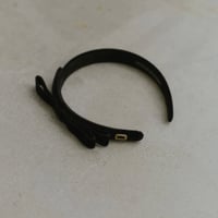 side velvet ribbon head band