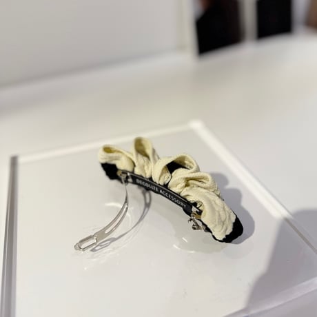 wave ribbon bicolor barrette