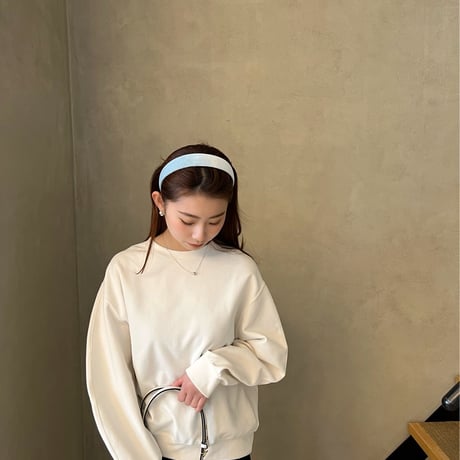 simple velvet head band【太】