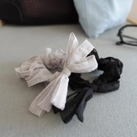 soft bow hair tie