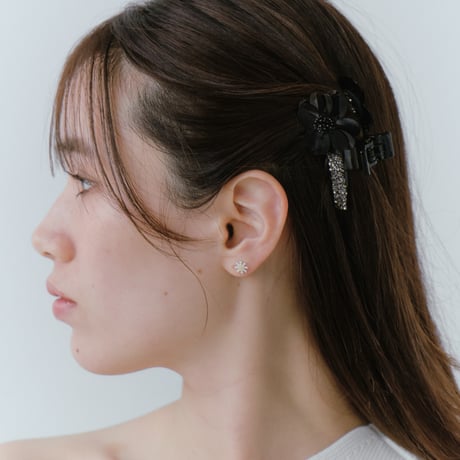 flower beads hair clip