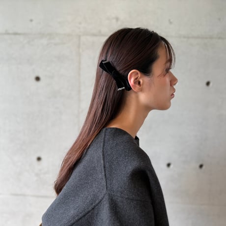 velvet crystal ribbon hair accessory