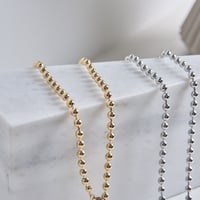 ball long necklace