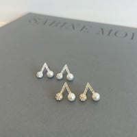 bijou×pearl cherry pierce/earring