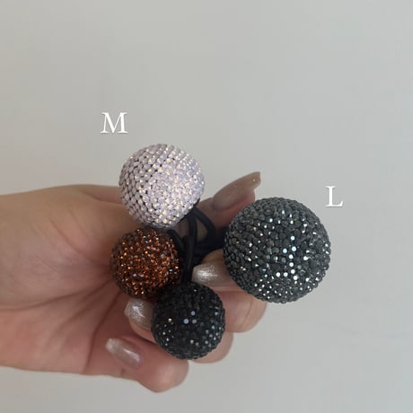 Swarovski ball hair tie