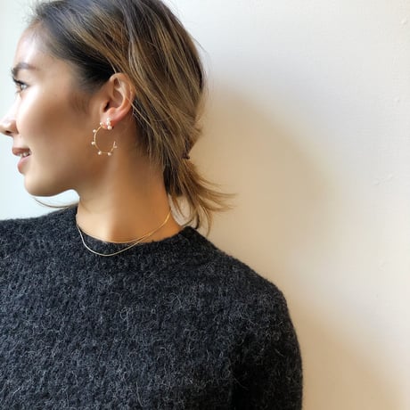 mini pearl loop pierce