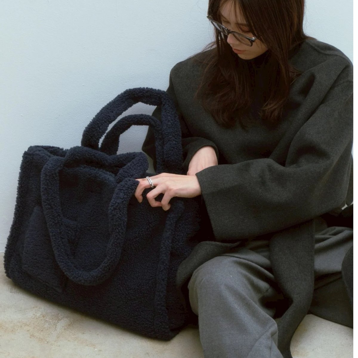 【ちかさま専用】decollte_accessory moco BAG 黒 L moco bag 【MEGA size】 | decollte_accessory