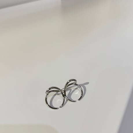 double finger heart ring