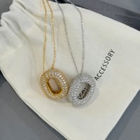 oval bijou necklace