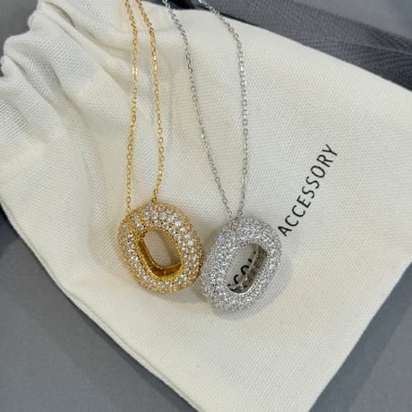 oval bijou necklace