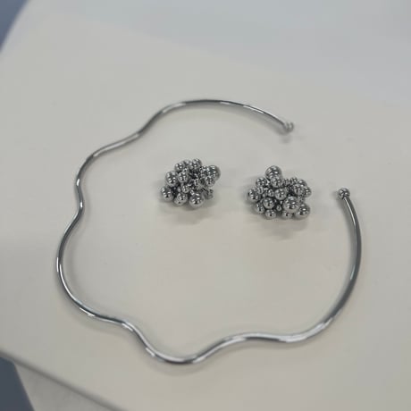 petit ball set pierce/earring