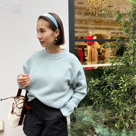 simple velvet head band【太】