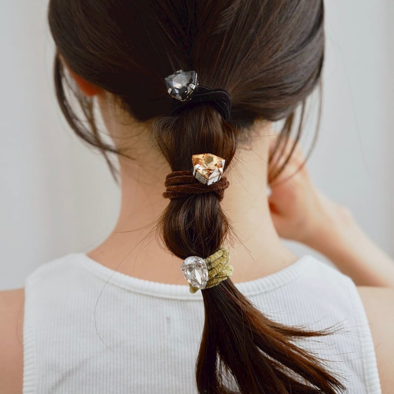 gem hair tie | DECOLLTE ACCESSORY