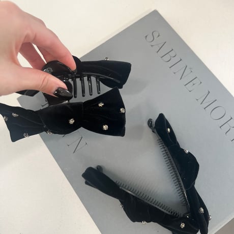 velvet bijou ribbon clip series