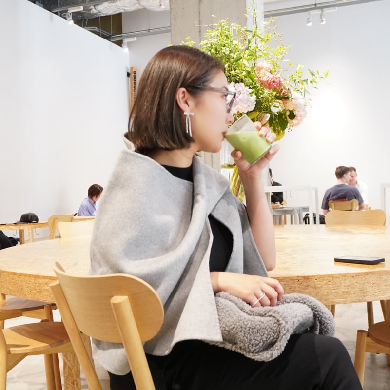 デコルテアクセサリー ストール アイボリー wool river stole | decollte_accessory