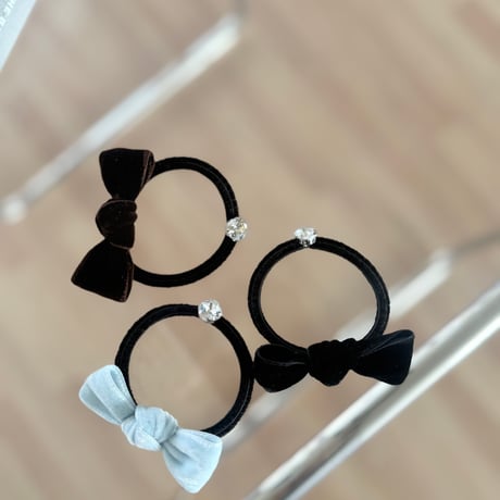 petit jewel ribbon tie