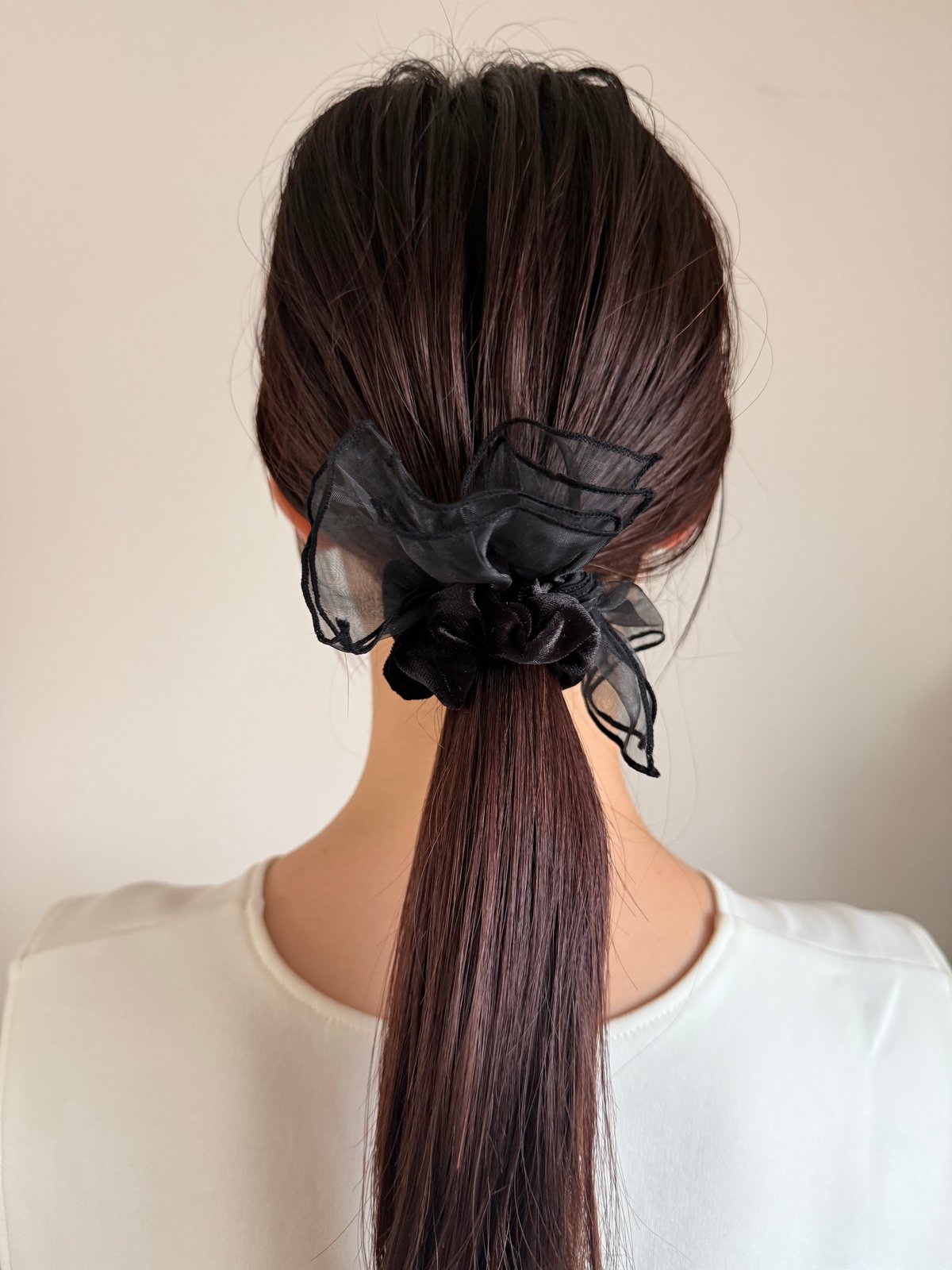 ウィーン・マルガレーテ　ジャンボうちわ　ブレードリボンアクセサリー　4th sheer ribbon velvet chouchou | decollte_accessory