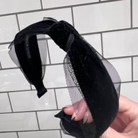 velvet dual head band