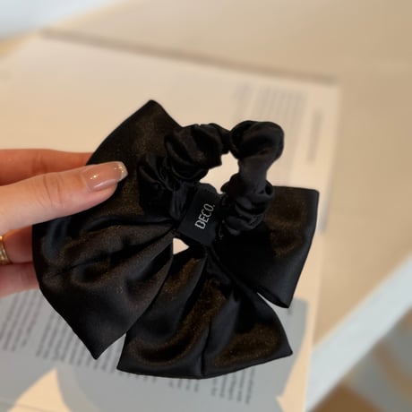 satin square ribbon chouchou