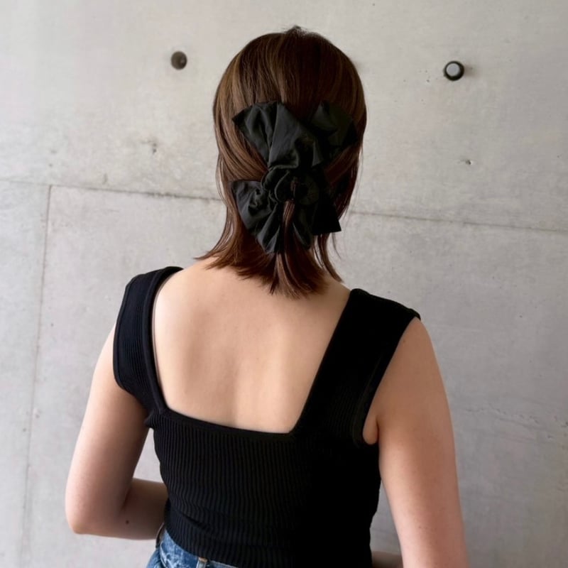 big crisp ribbon clip | DECOLLTE ACCESSORY