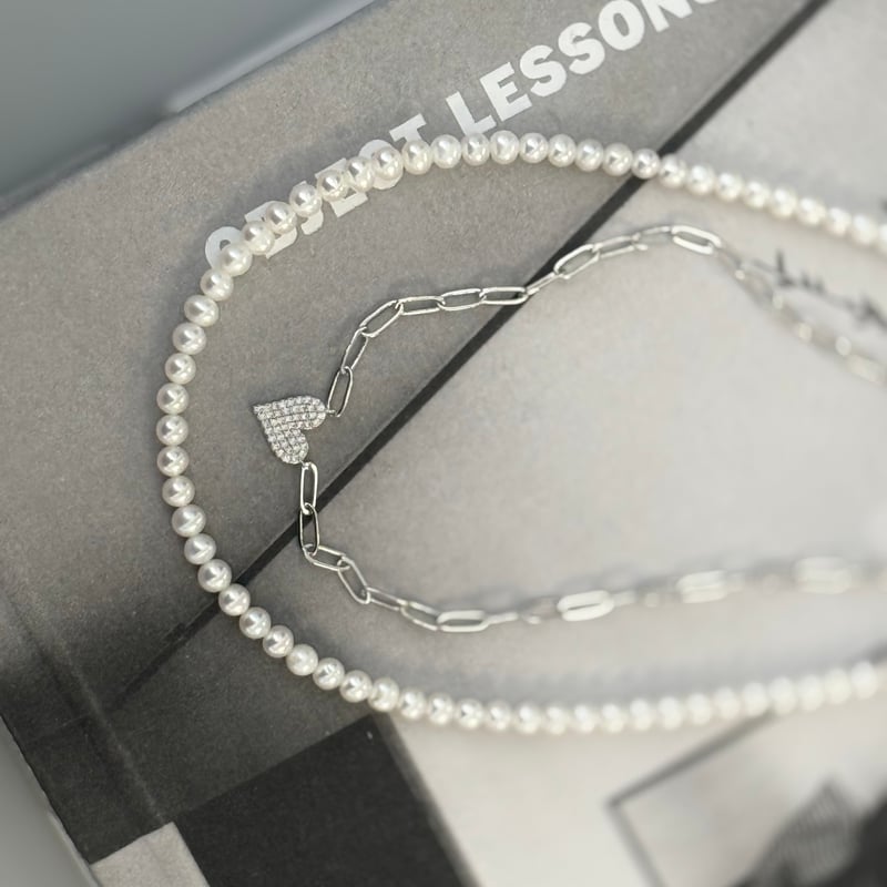 mini pearl necklace | DECOLLTE ACCESSORY