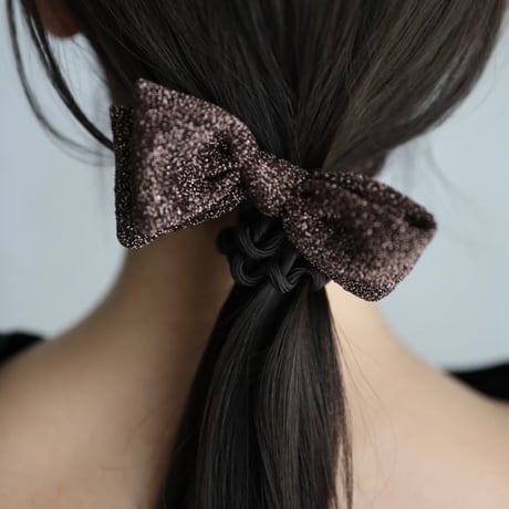 glitter ribbon spiral tie