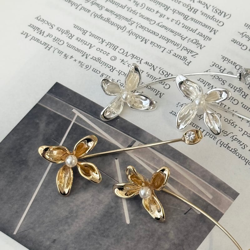 slim flower pierce | decollte_accessory slim flower pierce | decollte_accessory