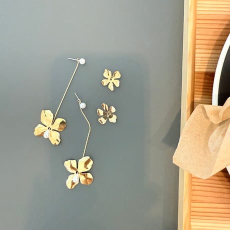 3way flower pierce/earring