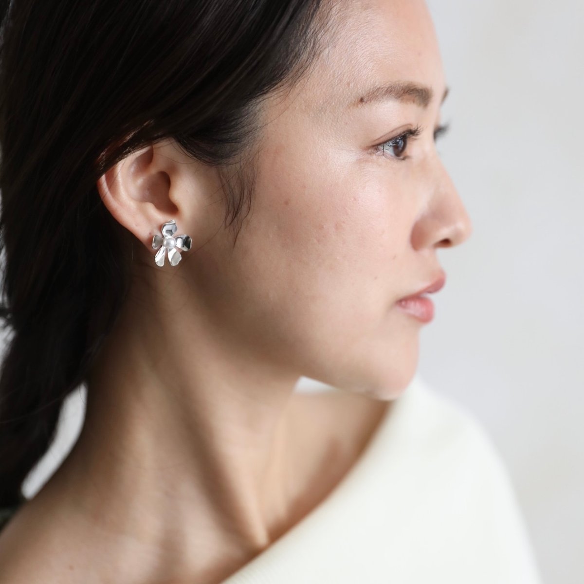3way flower pierce | decollte_accessory