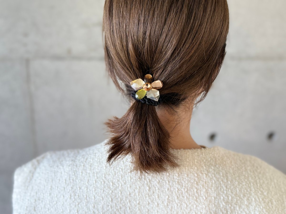 bijou motif hair tie | decollte_accessory