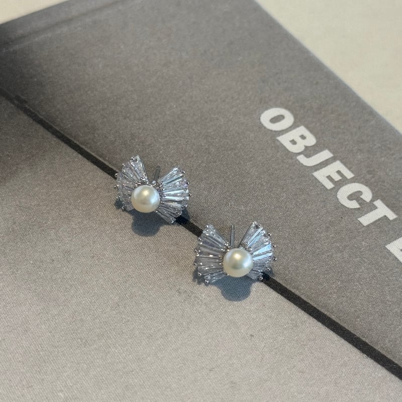 center pearl ribbon pierce | decollte_accessory center pearl ribbon pierce | decollte_accessory