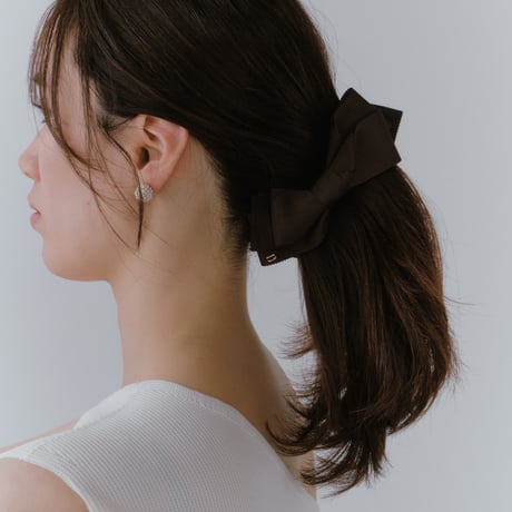 ribbed ribbon banana clip