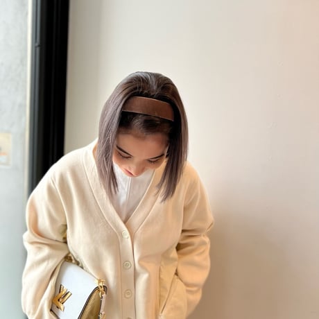 simple velvet head band【太】