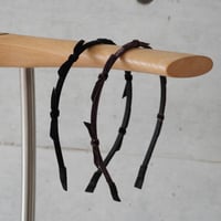 slim velvet knot headband