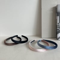 smooth velvet head band【細】