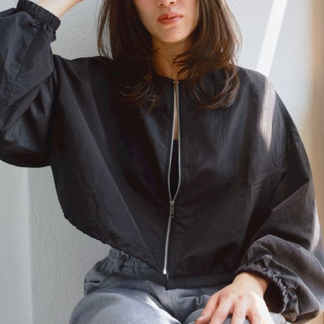 airy poncho blouson set