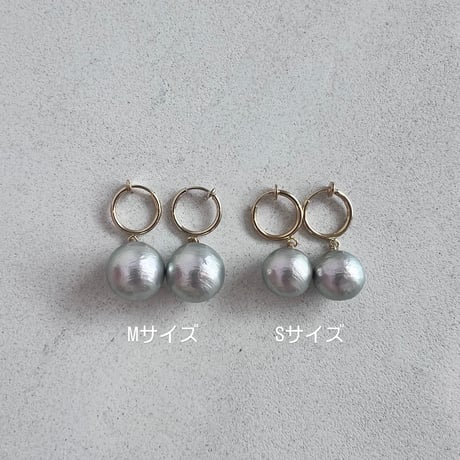 pearl loop earring