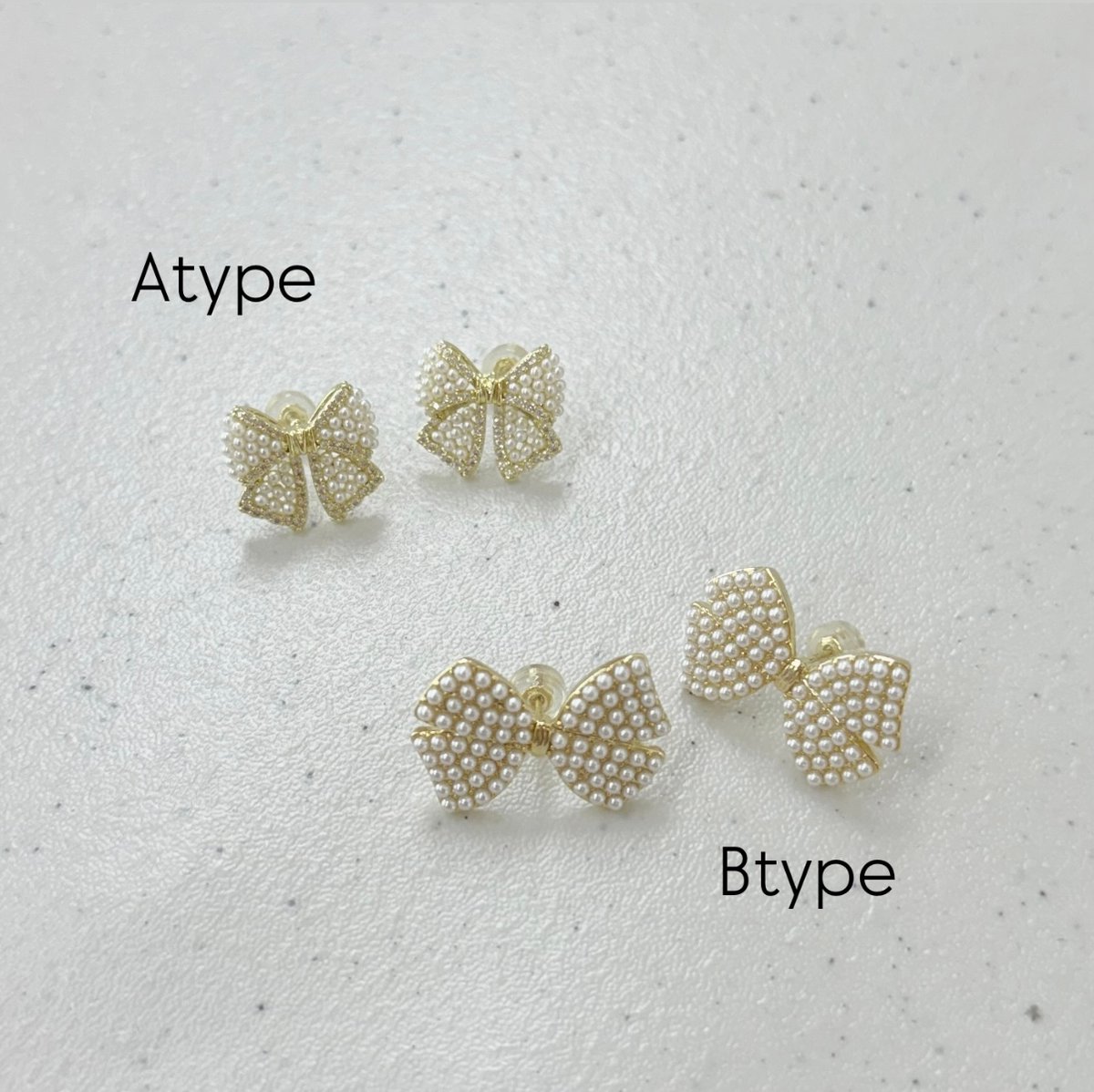 アクセサリー uiqut asymmetry ribbon pearl pierce ribbon pearl pierce | Lumiere jewelley shop