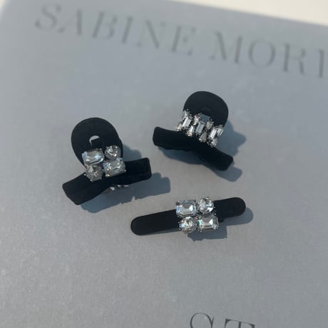 square stone mini clip