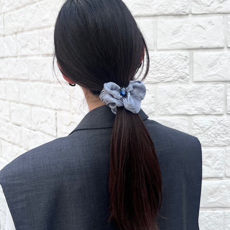 drop bijou satin chouchou